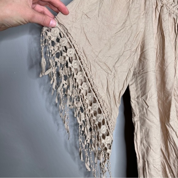 Sunny Leigh off the shoulder fringe blouse - Picture 3 of 6